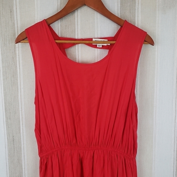 Molly Bracken Sleeveless Maxi Dress Red Size Medium - Picture 4 of 11